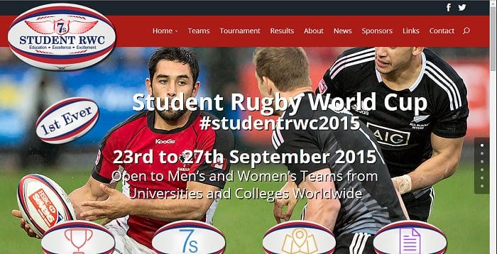 Website Launch for Student Rugby World Cup 2015